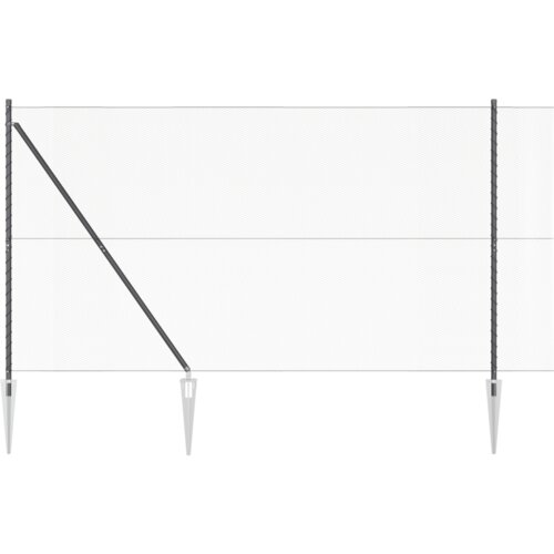 VidaXL Heksagonalna Ograda Siva 1.6x25 m Čelik Slike