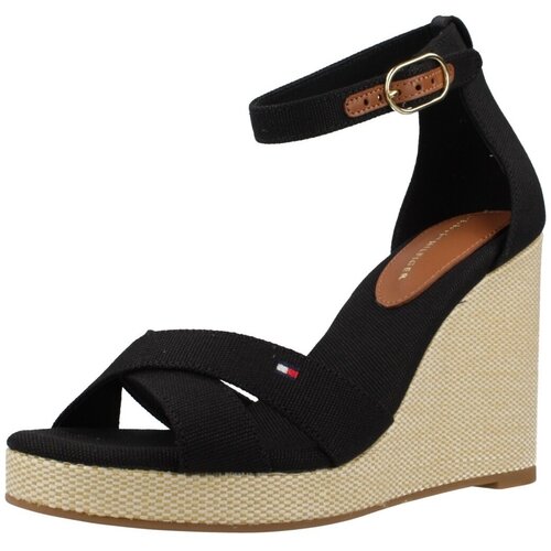 Tommy Hilfiger FLAG HIGH WEDGE ESPAD CR Crna Slike