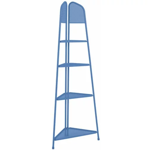 ADDU modra kovinska vogalna polica za balkon mwh, višina 180 cm