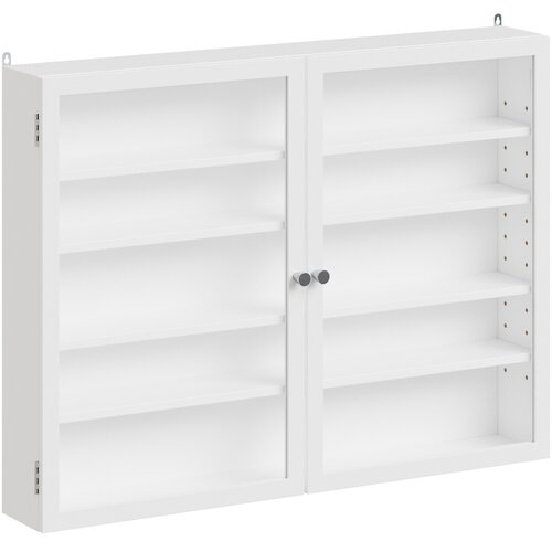 SoBuy Stenska omara z vrati Bela 80x12,2x60cm FSB113-W, (5000334878) Slike