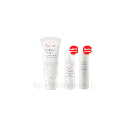 Avene Hydrance Rutina Lagana emulzija + Pjena + Termalna voda Slike