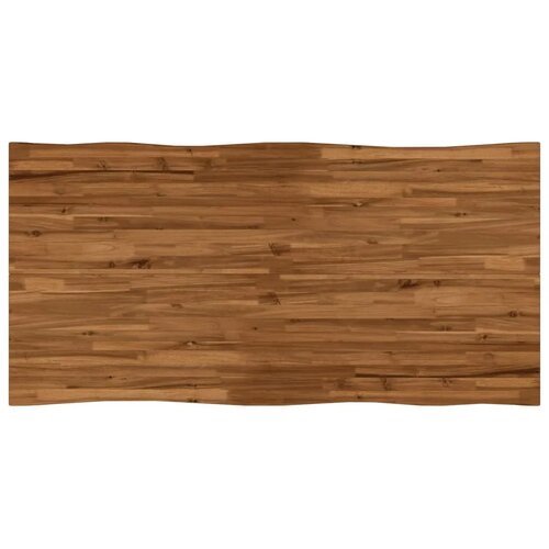  Stol za blagovanje s prirodnim rubom 140 x 90 x 75 cm Prirodna - Prirodno kava 140 x 90 x 75 cm Živi rub Slike