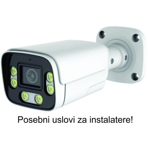 Gembird CAM-IP8MP-HAQ60D gmb kamera 8mp P6SLite 3.6mm-F1.4 starlight poe IP66 dual led 6xIR+6xFull color mic Slike
