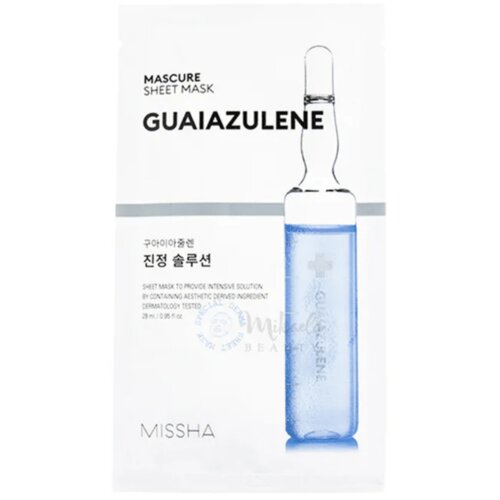 MISSHA Maska za lice Mascure Sheet Mask Guaiazulene, 28 ml, 1 komad Cene