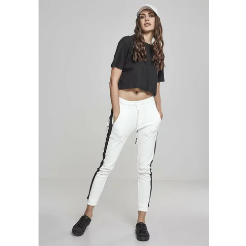 Urban Classics Ladies Interlock Jogpants white/black