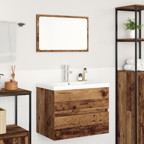VidaXL Set namje&amp;scaron;taja za kupaonicu 3 pcs Staro drvo 60 x 38.5 x 45 cm Slike