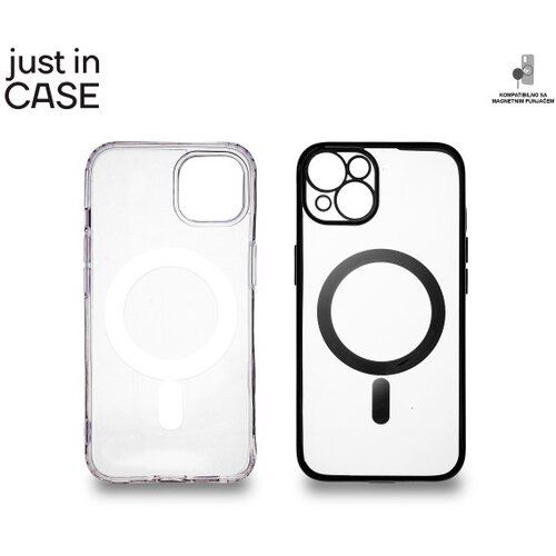 Just In Case 2u1 Extra case MAG MIX paket CRNI za iPhone 13 Slike
