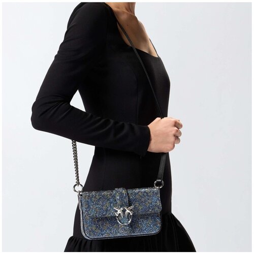 Pinko Torbe za čez ramo LOVE ONE SLOUCHY BABY Modra Slike