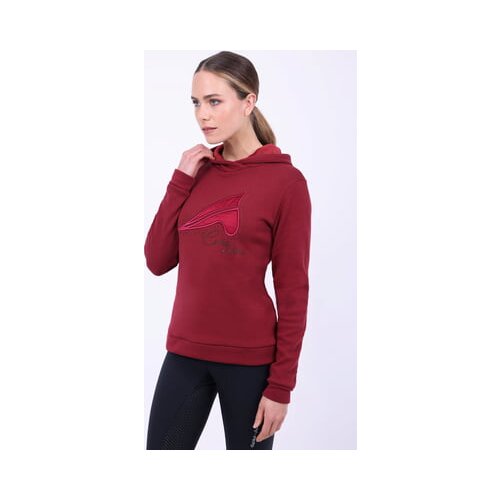 Eurostar Pulover s kapuco &amp;quot;ESLiana&amp;quot;, pomegranate - L Slike