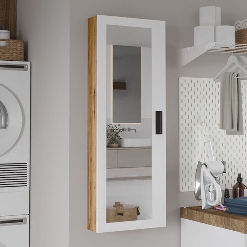 Hanah home Lun1-Aw kupatilska polica 45 &amp;times; 120 &amp;times; 14 cm, atlantski bor/bela Slike