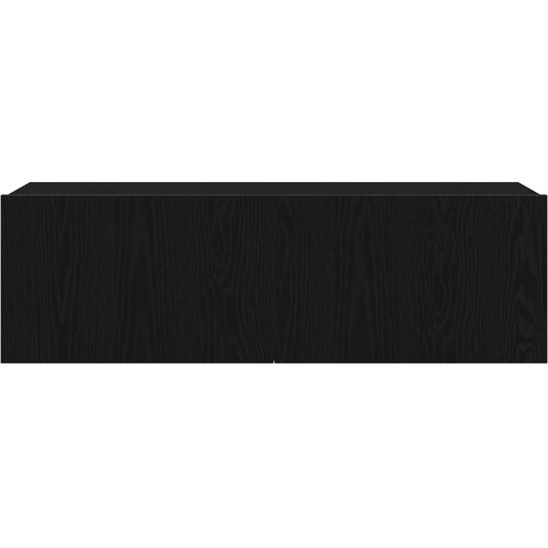  Set TV komoda Zidne 7 pcs Crni hrast 100 x 30 x 30 cm Slike