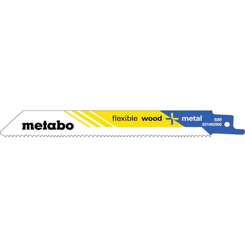 Metabo 25-delni set listov za sabljaste žage Flexible Wood + Metal 150 x 0,9mm 628246000