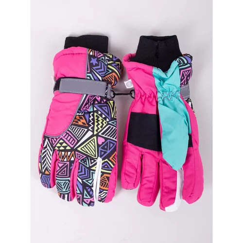 Yoclub Kids's Children's Winter Ski Gloves REN-0247G-A150