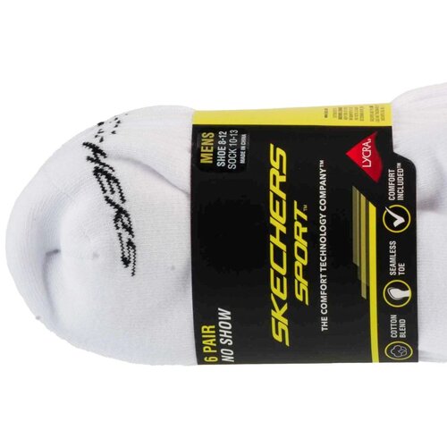 Skechers 6pk Mu&amp;scaron;ke Pamučne Čarape Niskog Profila S117809-WHT Slike