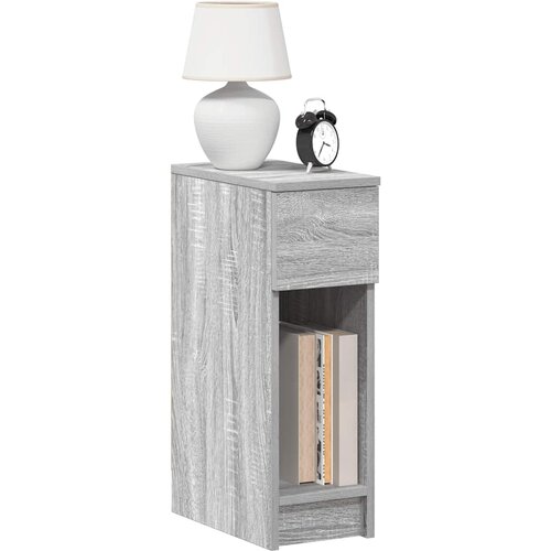 vidaXL Noćni ormarić s ladicom siva sonoma 20x36x60 cm Cijene