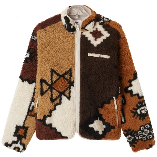 Obey Moroccan rug sherpa jacket Smeđa