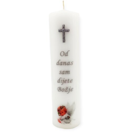  Personalizirana krstna sveča - bela &amp;Scaron;1765 Slike