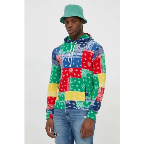 Polo Ralph Lauren Bombažen pulover moška, s kapuco