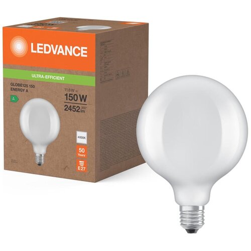  LED sijalica GLOBE CLASSIC FILAMENT G125 E27/11,6W/230V 4000K - Ledvance Slike