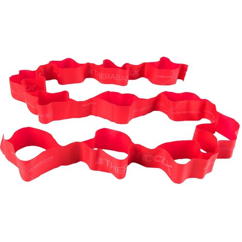 Thera Band elastični trak z 11 zankami CLX (TB 13220), 2m, lahek, rdeč Slike