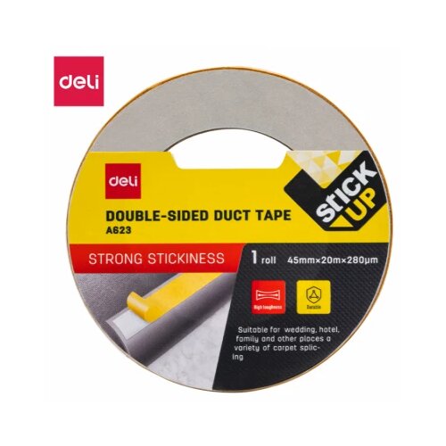 Deli OBOSTRANO LEPLJIVA DUCT TRAKA 45mmX20m - 280mic EA623 Cene