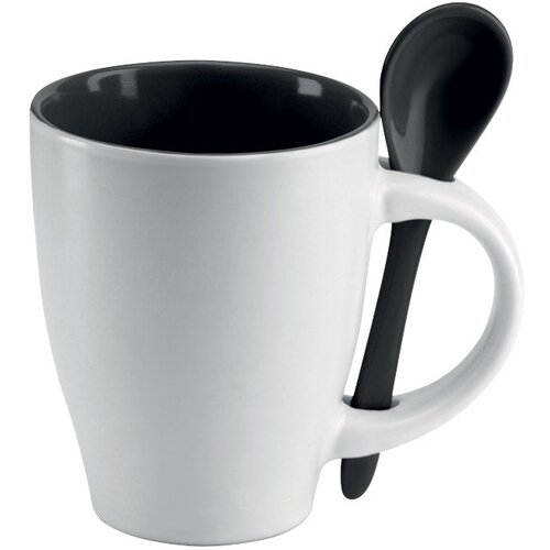  &amp;Scaron;ALICA 250ML SA ŽLIČICOM MIDOCEANBRANDS MO734403 BIJELA/CRNA Slike