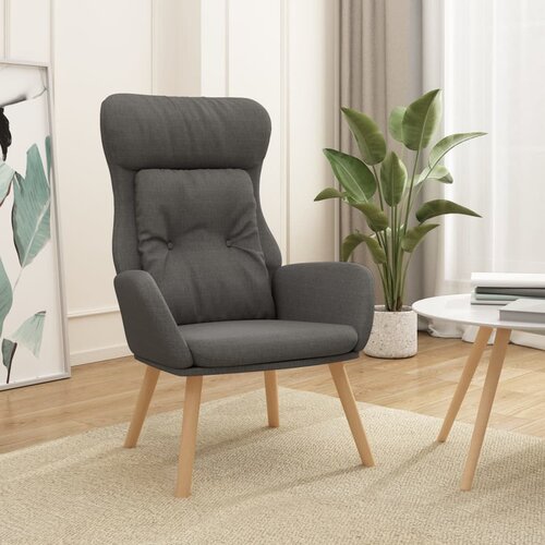 The Living Store Stol za sproščanje temno sivo blago - Stol Za Sproščanje, (21485281) Cene
