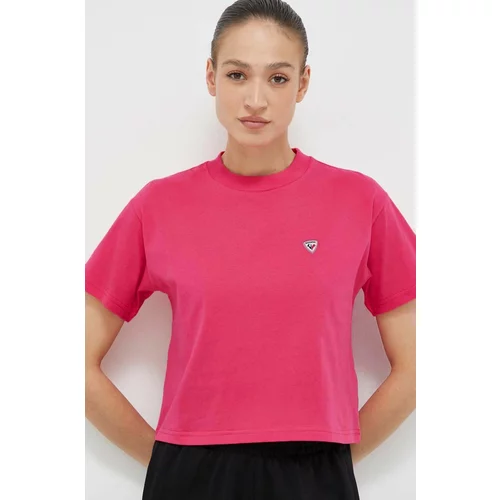 Rossignol Bombažna kratka majica roza barva