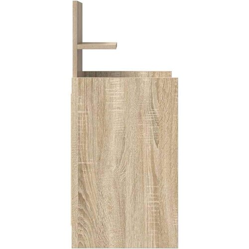 vidaXL Noćni ormarić s 2 ladice sonoma hrast 38x34x80 cm Cene