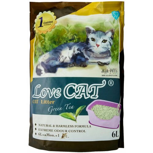 LOVE CAT biorazgradivi posip od bambusa i soje 6L Slike