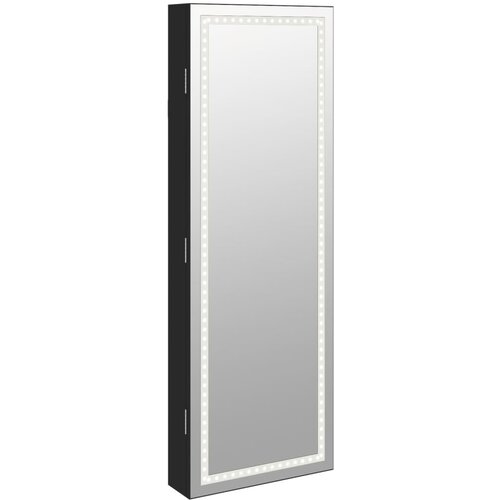  Zidni ormarić za nakit s LED svjetlima Slike