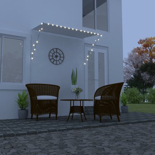 VidaXL Zložljiva tenda z LED lučmi 250x150 cm krem Slike
