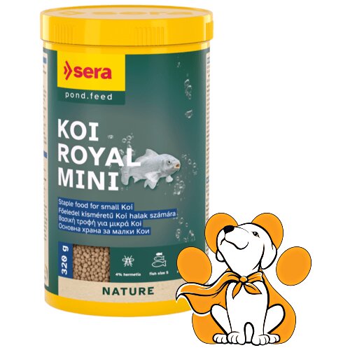 Sera koi royal nature, hrana za koi šarane u granulama, 320g Slike