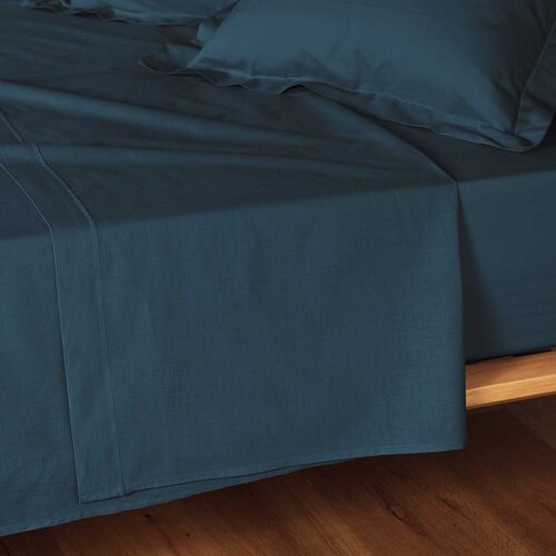 Douceur d int&amp;eacute;rieur Modrozelena bombažna rjuha 180x290 cm Lina &amp;ndash; Slike