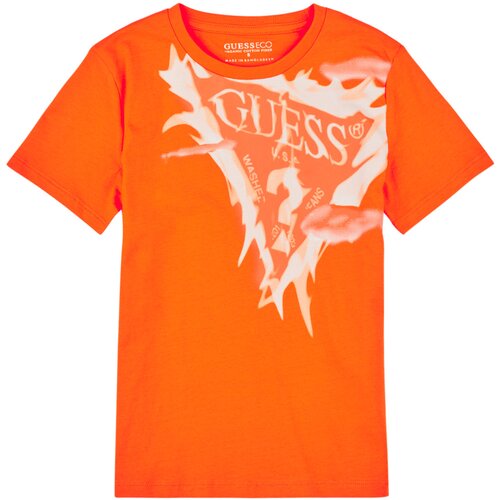 Guess Majice s kratkimi rokavi T SHIRT Oranžna Slike