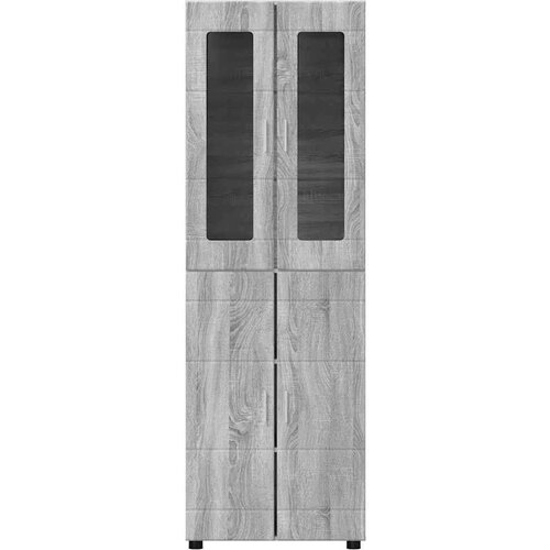  Kuhinjski ormarić Siva Sonoma 60 x 35 x 182 cm Konstruirano drvo Slike