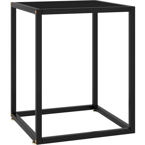  Stolić za kavu crni s crnim staklom 40 x 40 x 50 cm Cene