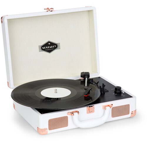Auna NOSTALGY BY PEGGY SUE RETRO GRAMAFON, PLOČE, USB, AUX, BIJELA/ROZO-ZLATNA Cijene