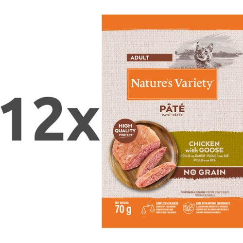 Nature’s Variety Nature's Variety Original Cat Adult - pi&scaron;čanec in gos - 70 g 12 x 70 g Cene
