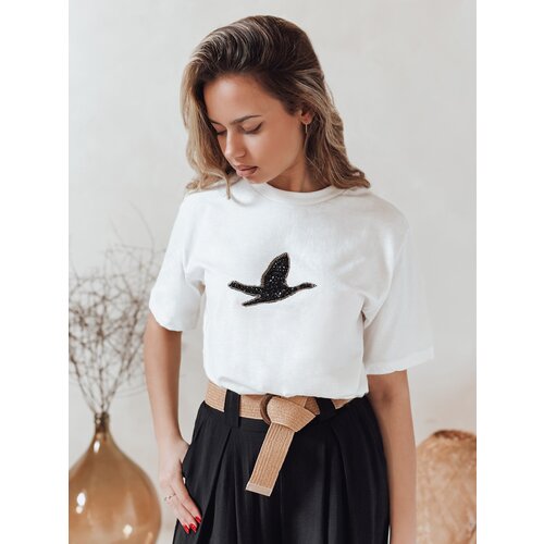 DStreet T-shirt damski BRILD ecru Slike
