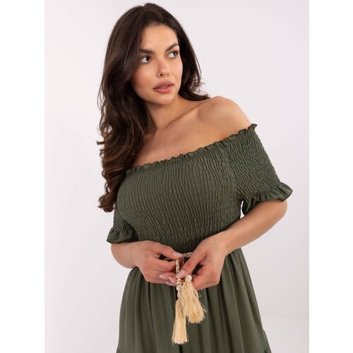Italy Moda Dress-MI-SK-A2609.96-khaki Slike