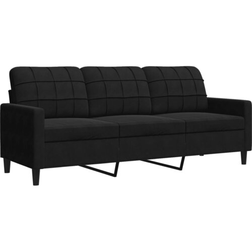 Maison Chic kavč - Sofa - Kanape trosed črn 180 cm žamet, (21726710) Cene