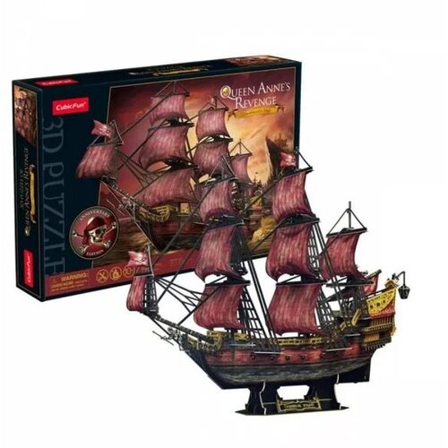 Puzzle QUEEN ANNES REVENGE -- ANNIVERSARY RED EDITION CUBIC FUN CBF240400 T4040H Cene