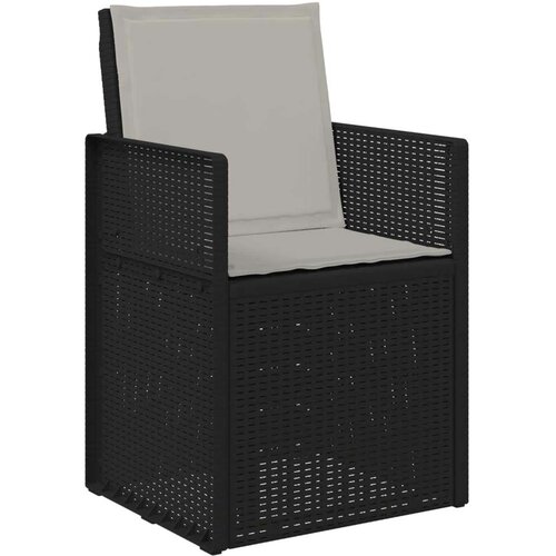  Vrtni set za objed s jastukom 5 pcs Antracit i Svjetlosiva PP Slike