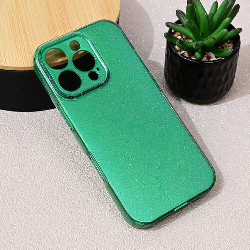 Teracell Torbica Sparkle Dust za iPhone 16 Pro 6.3 zelena Slike