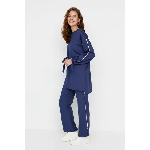 Trendyol Sweatsuit Set - Navy blue - Regular fit