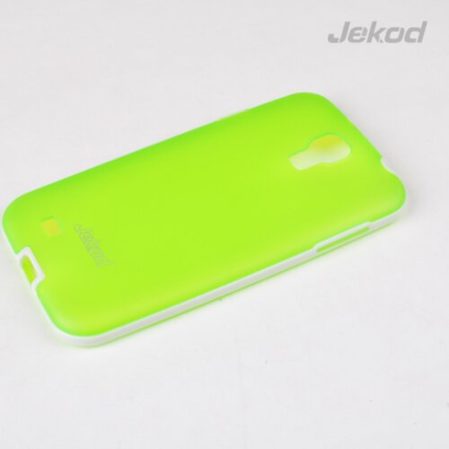 Jekod silikonski ovitek Samsung Galaxy S4 i9500 TPU/T prozorno zelen z okvirjem + Zaščitna folija Cene