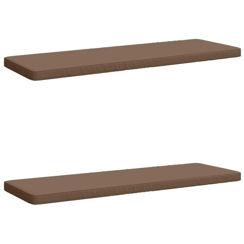  Jastučići za klupe - 2 dijela VUGHT 2 kom. 100% poliester - Taupe (melange) 160 x 50 cm 2 Slike