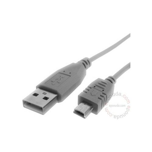 Fast Asia USB A - USB Mini-B M/M 1.8m sivi kabal Slike