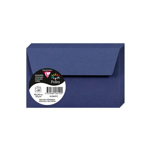 Clairefontaine kuverte Pollen 90x140mm 120gr night blue 1/20 Cijene